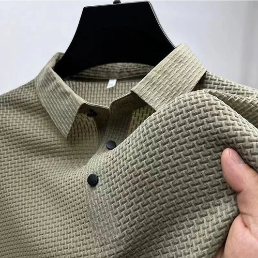 Stanley Men's Polo Shirt Waffle Knit