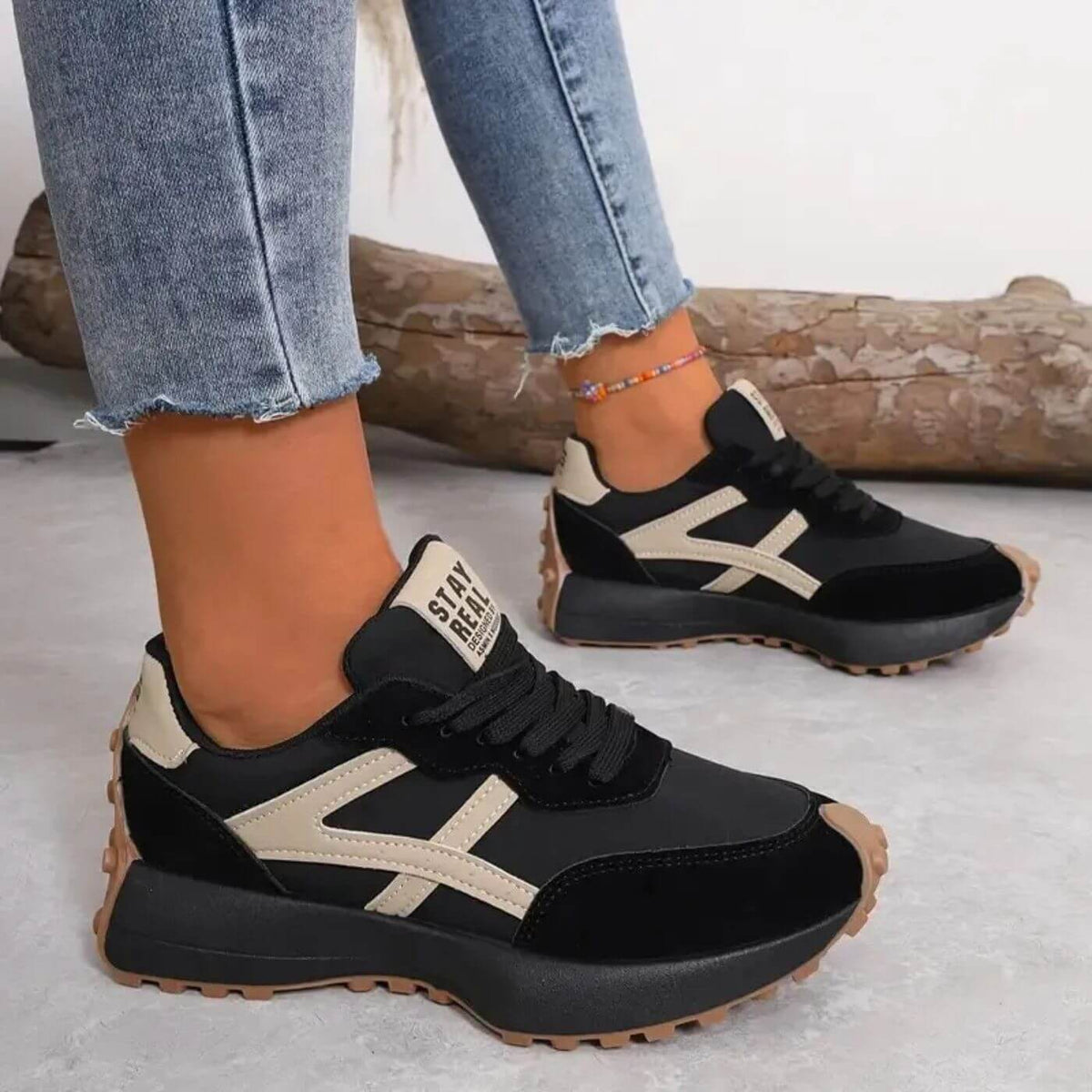 Women's Lace Up Sneakers Sporty Trainers
