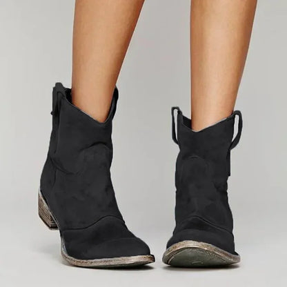 Women's Ankle Boots Fringe Heel