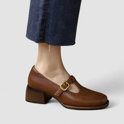 Women's Low Block Heel Mary Jane Shoes