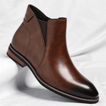 Lucciano Men's Leather Chelsea Boots