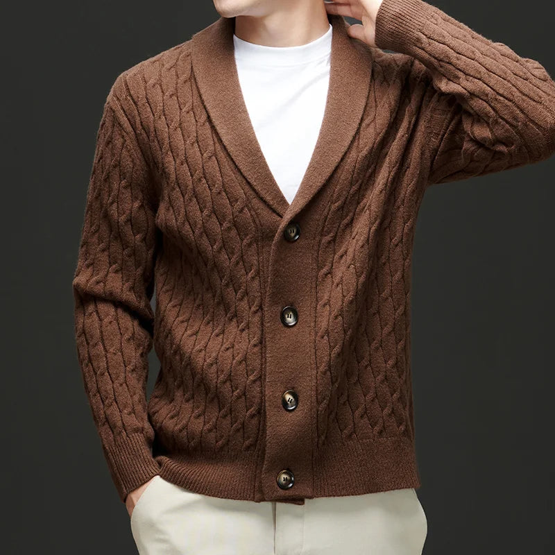 Finnegan Wool Blend Cardigan - Jack Hafford