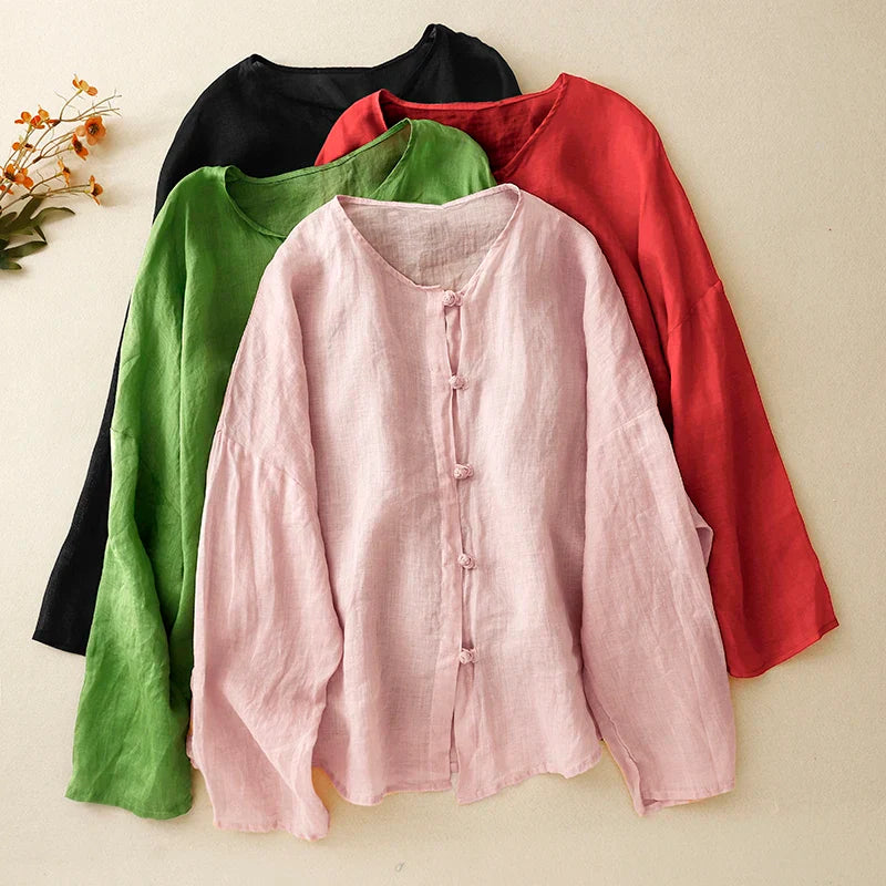 Women's Linen Blouse Natural