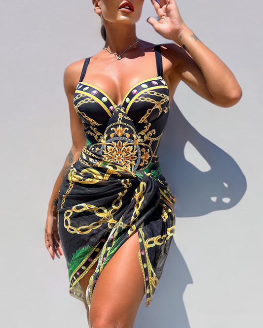 Women's Tummy Control Push Up Swimsuit