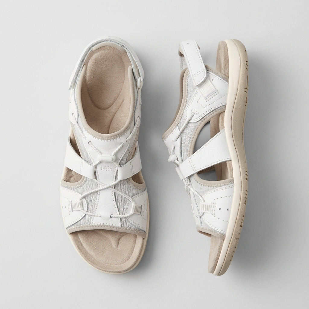 Comfort Sandals Adjustable Straps Cut-Out Design