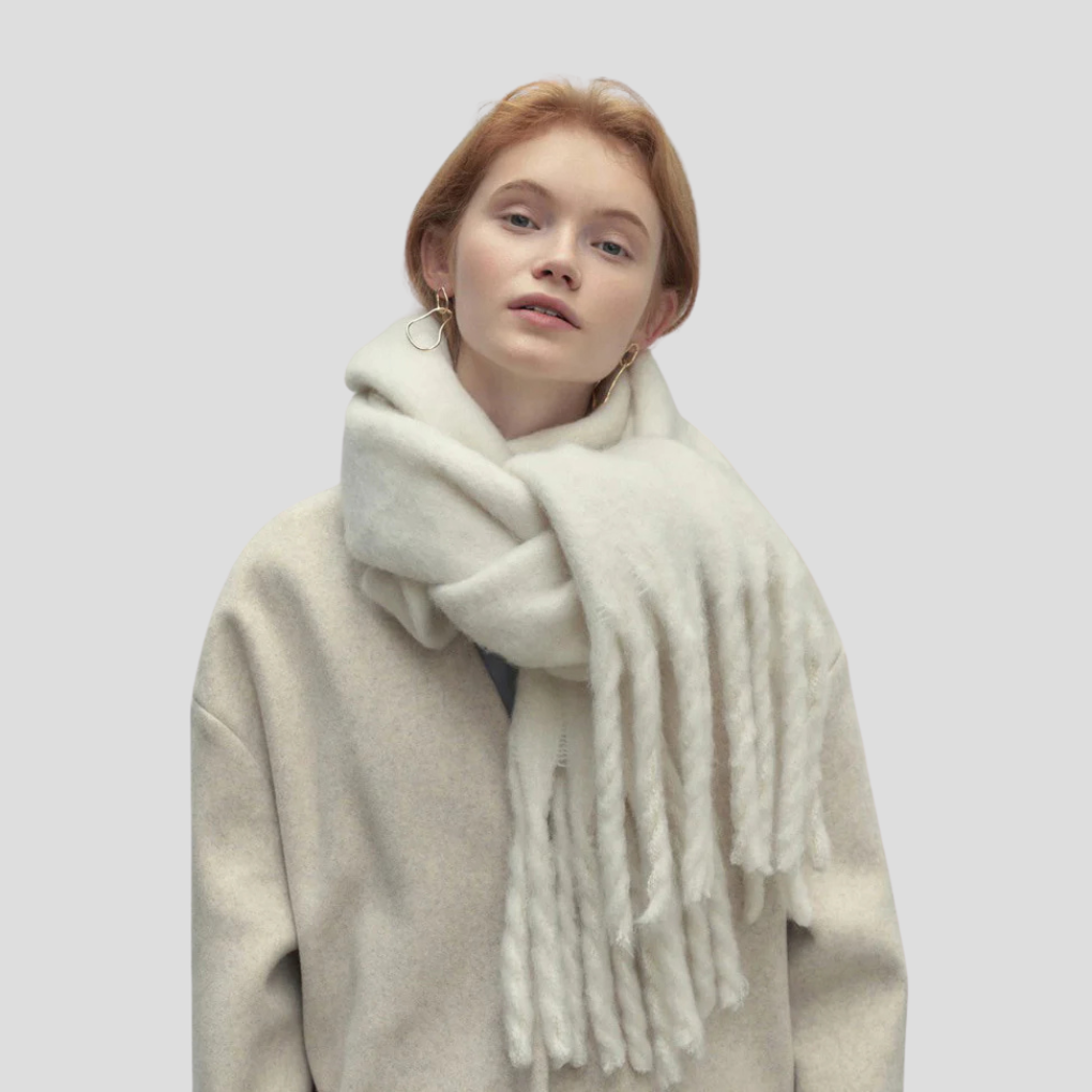Women's Tassel Silk Scarf