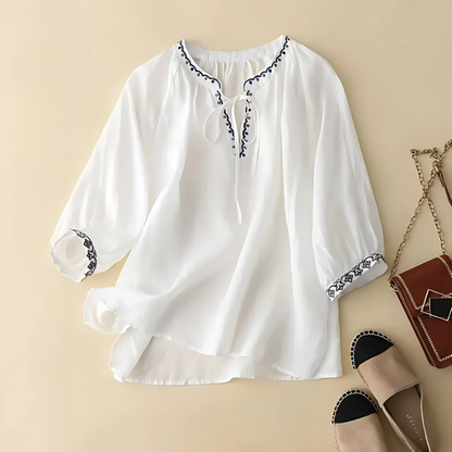 Women's Embroidered Summer Blouse