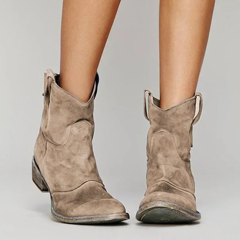 Women's Ankle Boots Fringe Heel
