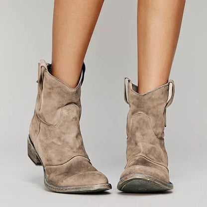 Women's Ankle Boots Fringe Heel