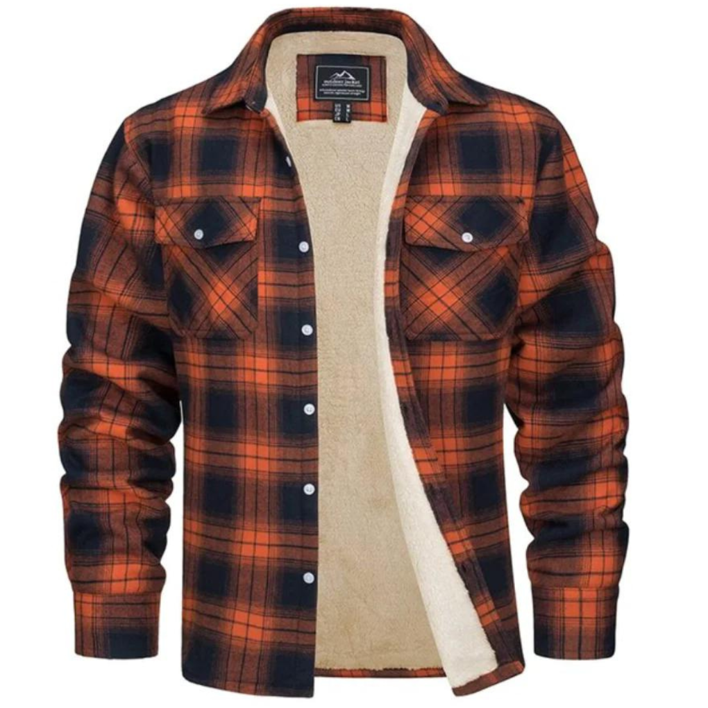 Checked Fleece Lined Jacket