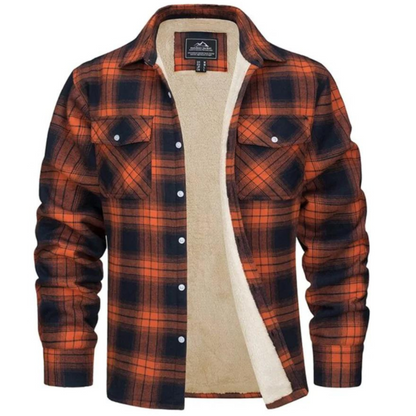 Checked Fleece Lined Jacket