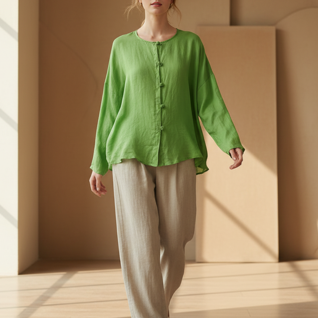 Women's Linen Blouse Natural