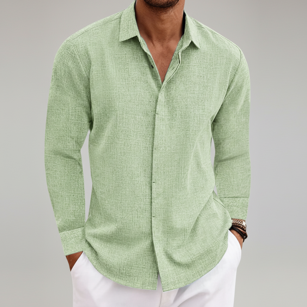Hudson Men's Collared Full Sleeve Shirt