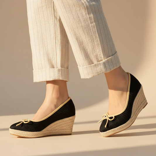 Taylor Women's Espadrille Wedge Slip On Flats
