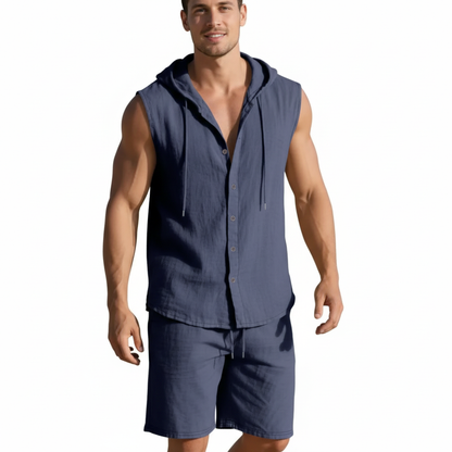 Hensen Women's Linen Match Set