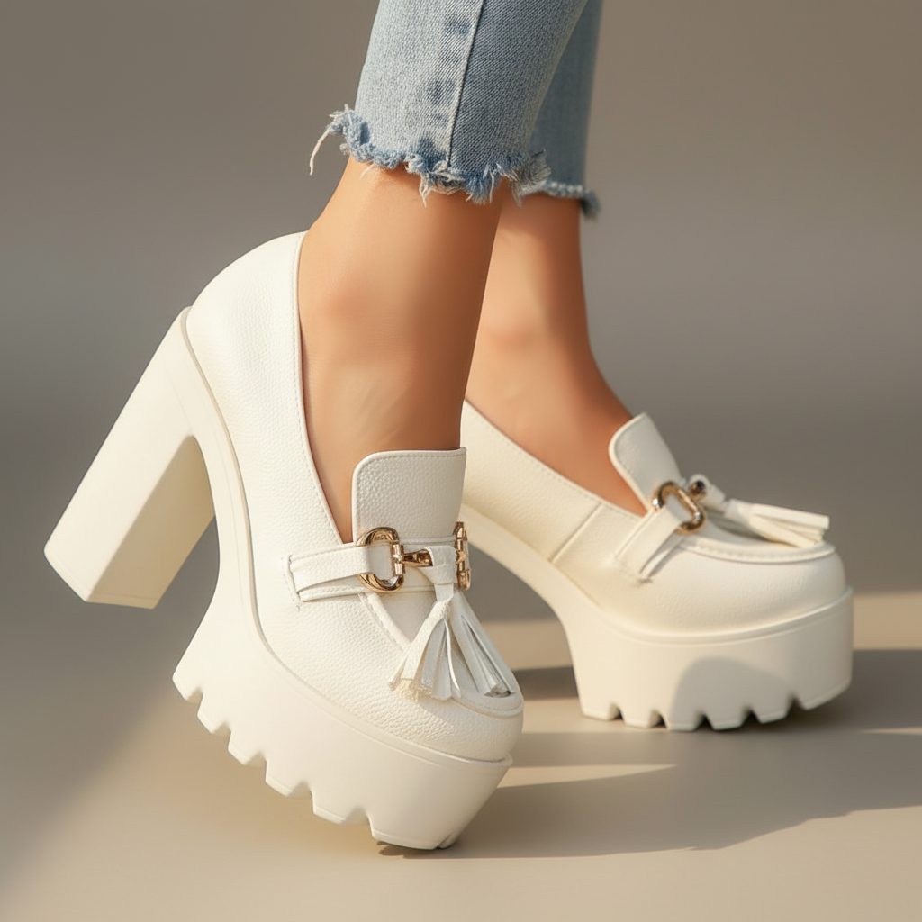 Women's Platform Block Heel Shoes