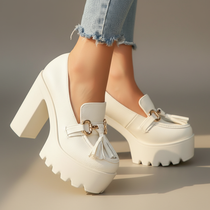 Women's Platform Block Heel Shoes