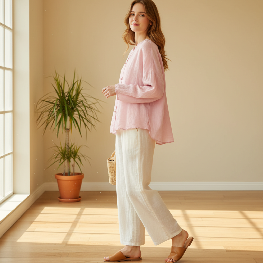 Women's Linen Blouse Natural