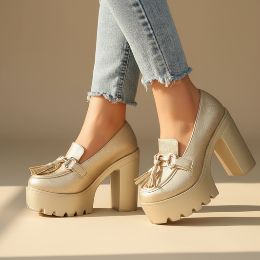 Women's Platform Block Heel Shoes