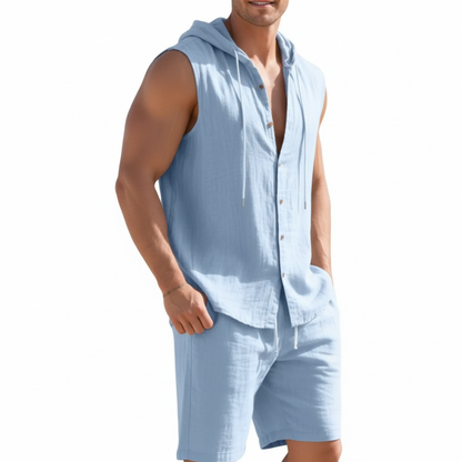 Hensen Women's Linen Pants Set