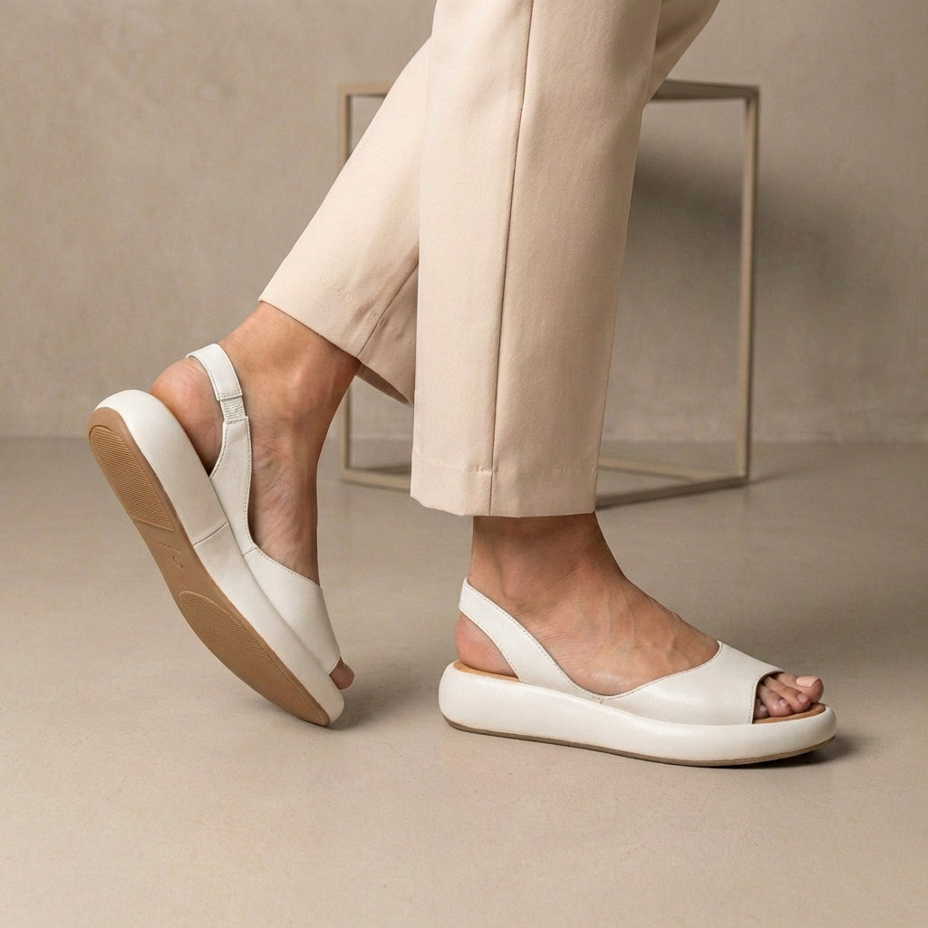 Women's Comfort Sandals Peep-Toe Slingback Cushioned Support