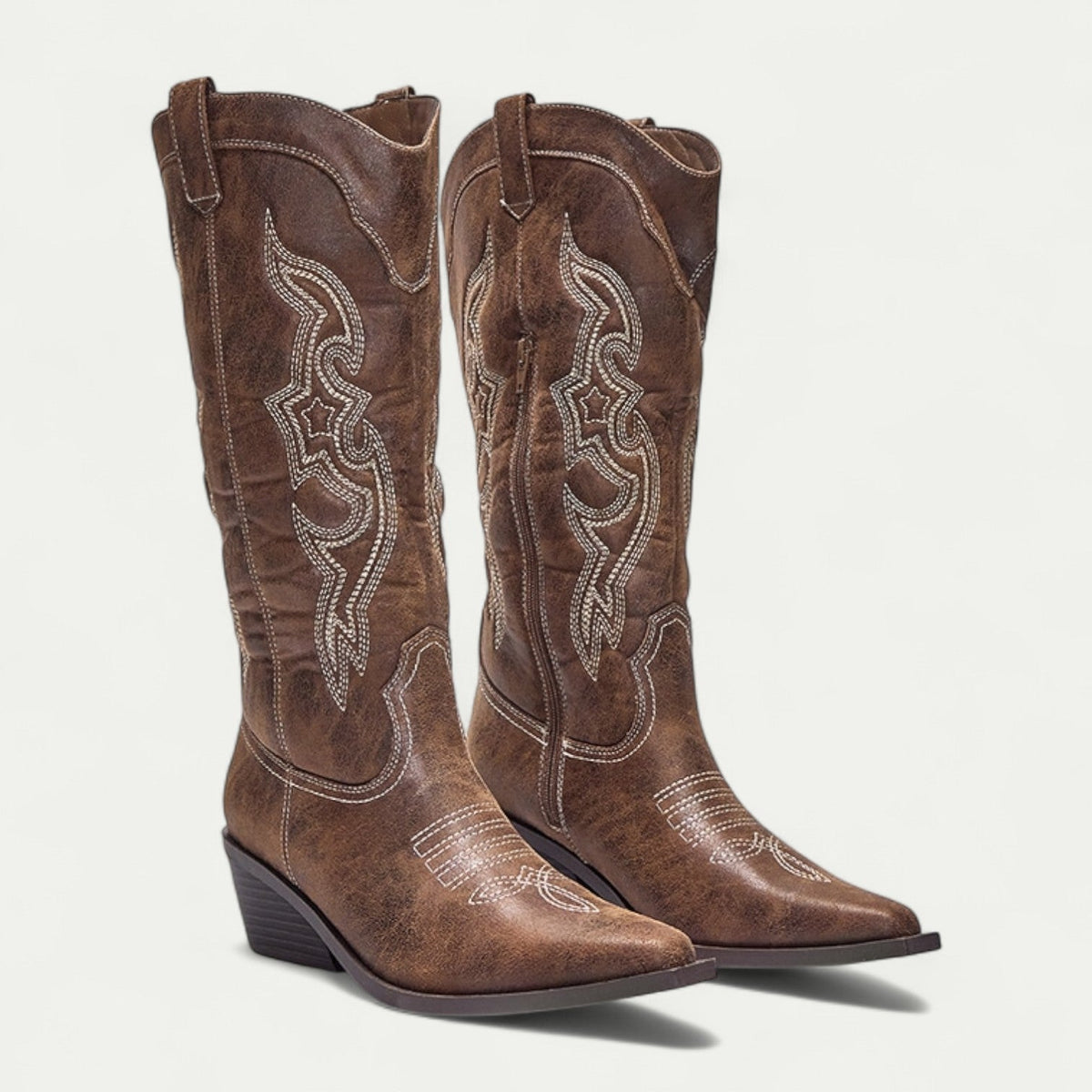 Women's Embroidered Western Boots High Calf