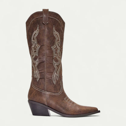 Women's Embroidered Western Boots High Calf