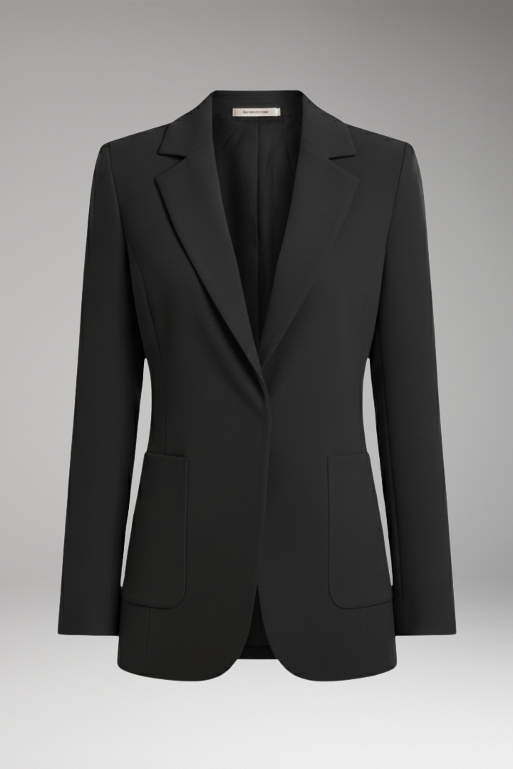 Women's Open Front Blazer Lapel Collar