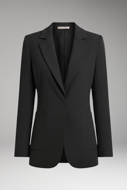 Women's Open Front Blazer Lapel Collar