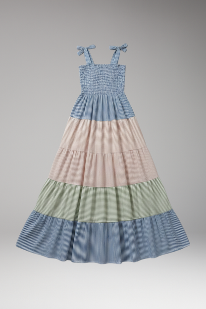 Women's Boho Maxi Dress Flowing Design Unique Cut