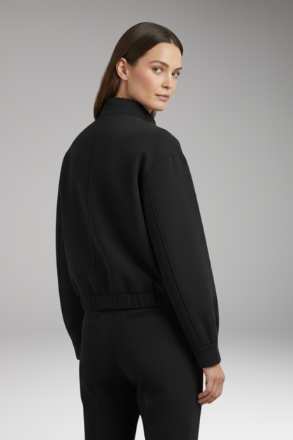 Women's Flight Jacket Front Zip Pocket