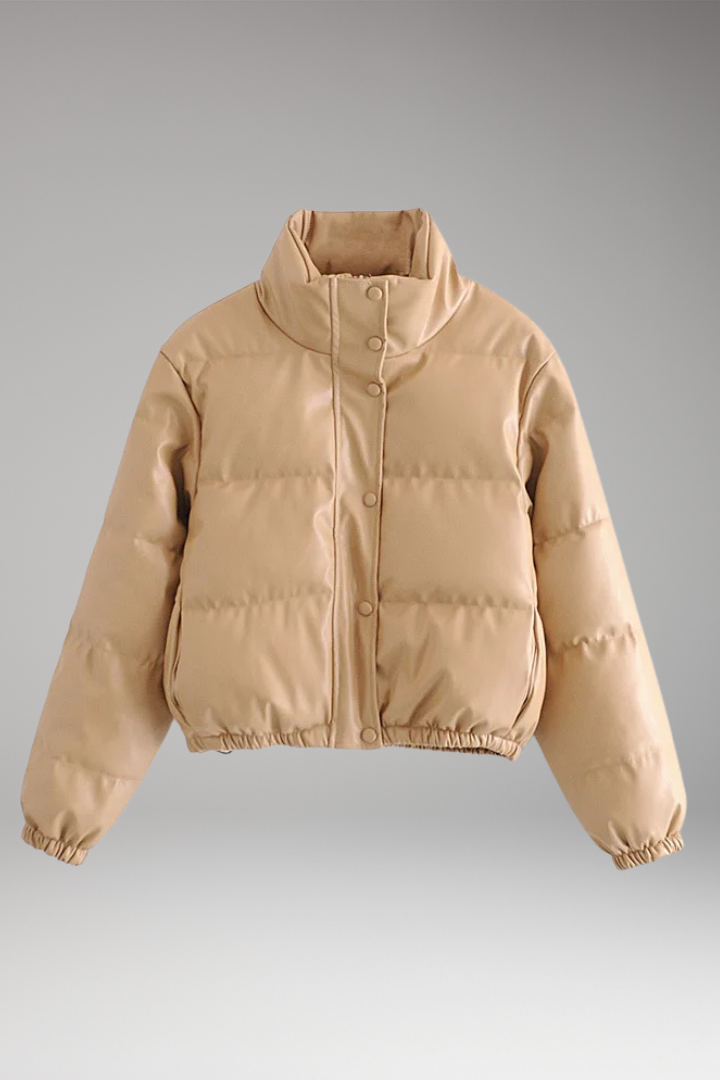 Women's Bomber Jacket Zipper Ribbed Hem