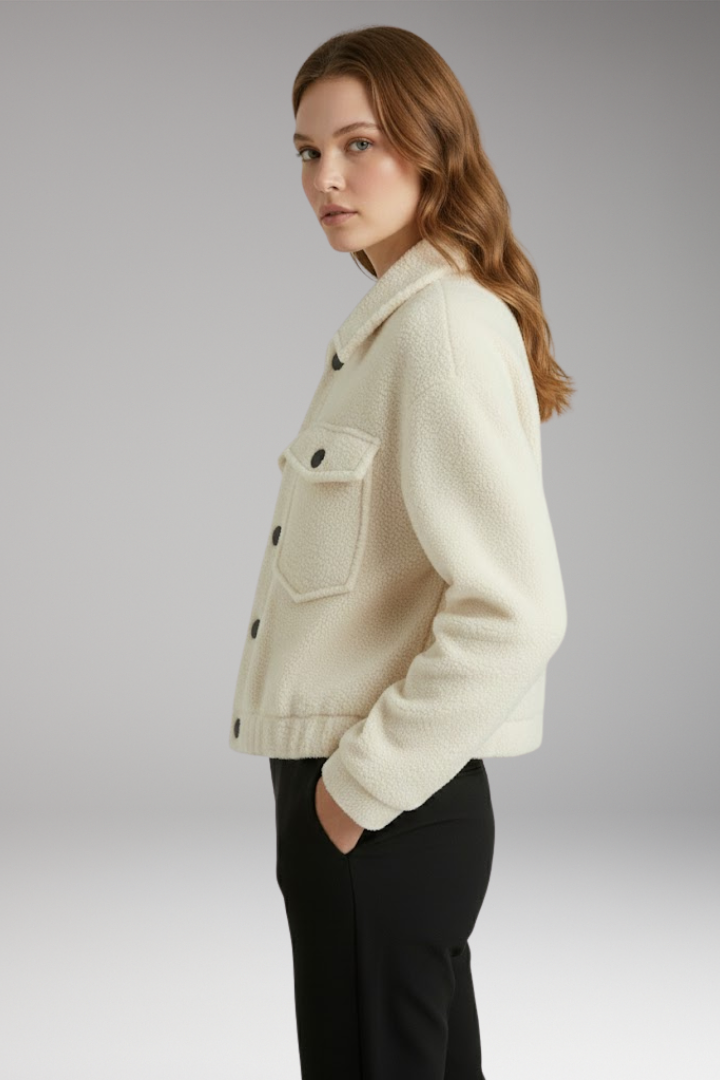 Women's Flight Jacket Zipper Front Side Pockets