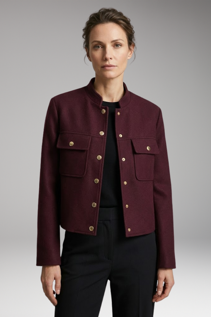 Women's Flight Jacket Long Sleeve O-Neck