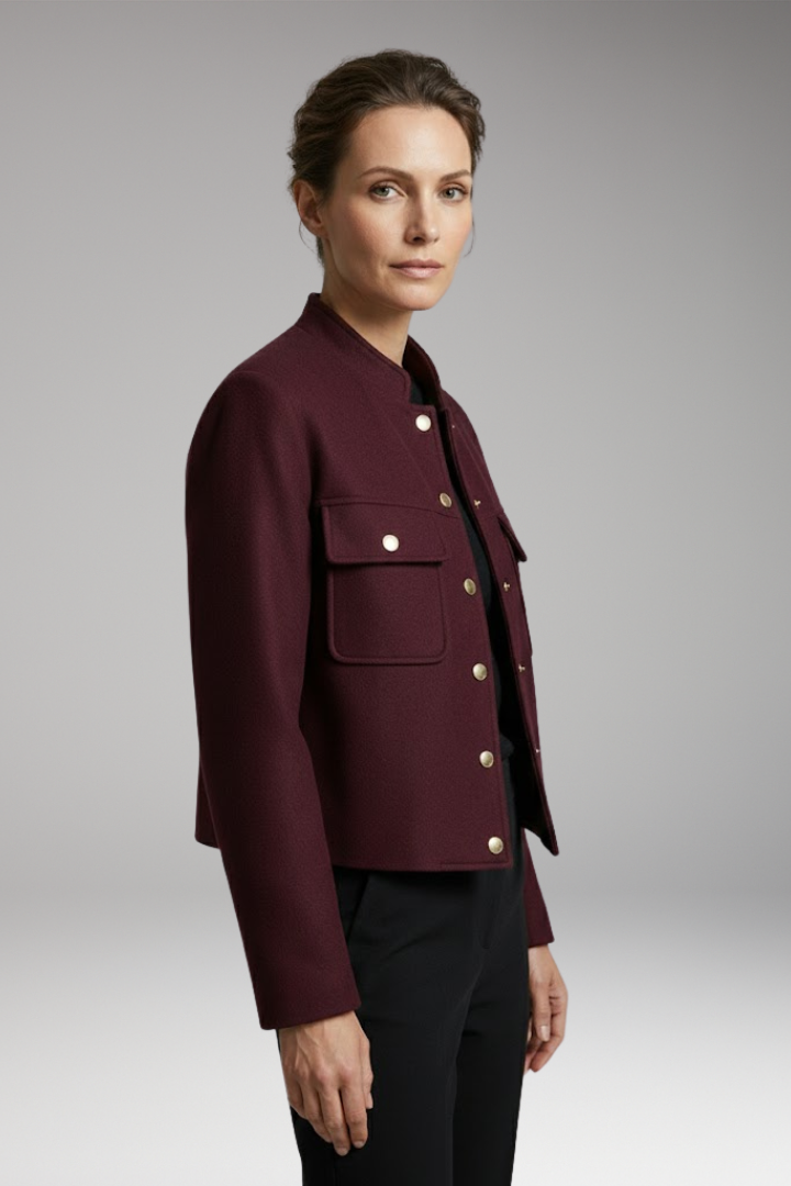 Women's Flight Jacket Long Sleeve O-Neck
