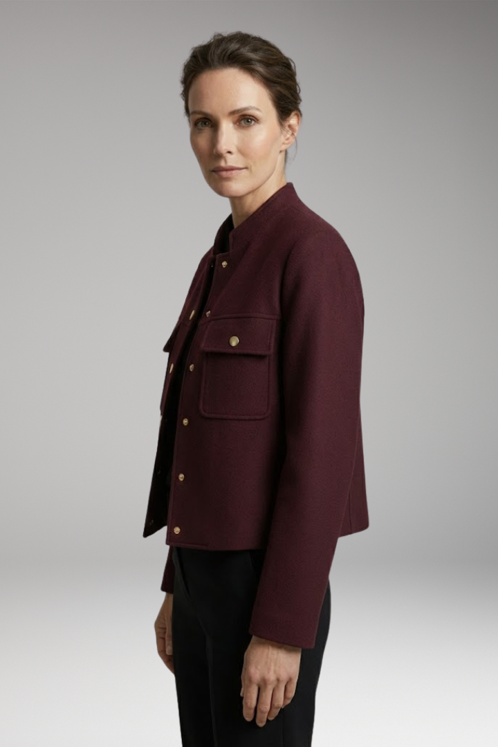 Women's Flight Jacket Long Sleeve O-Neck