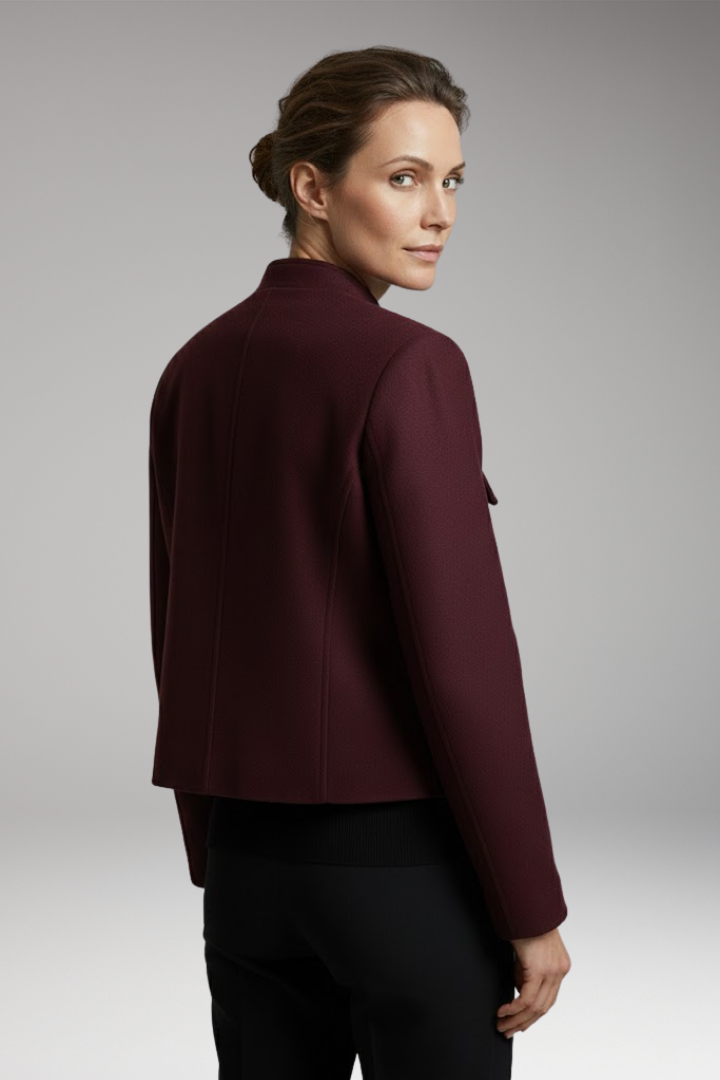 Women's Flight Jacket Long Sleeve O-Neck
