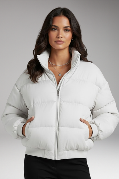 Women's Flight Jacket Detachable Hood