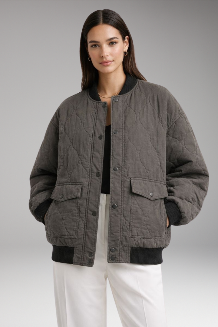 Women's Flight Jacket Oversized Woven
