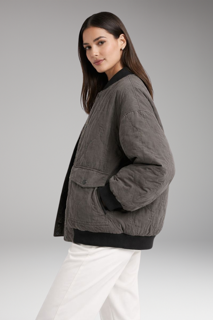 Women's Flight Jacket Oversized Woven