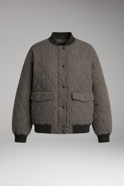Women's Bomber Jacket Oversized Woven
