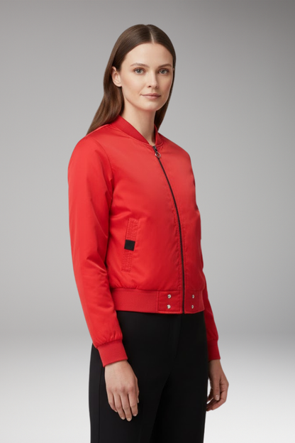 Women's Flight Jacket With Side Pockets