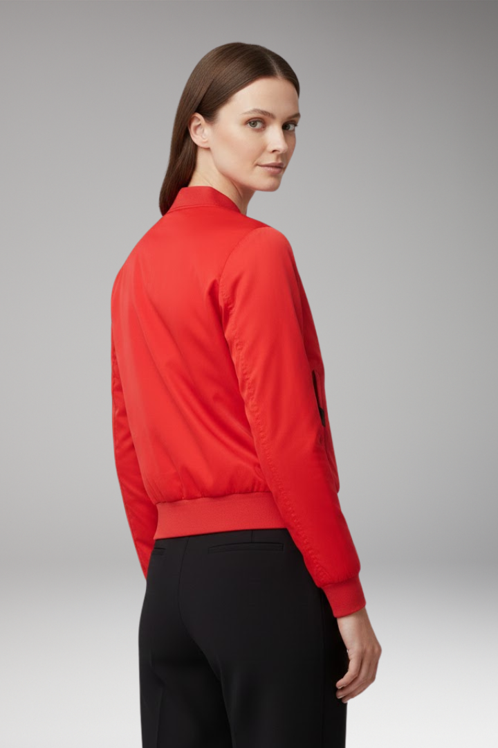 Women's Flight Jacket With Side Pockets