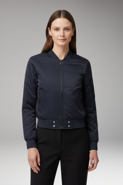 Women's Flight Jacket With Side Pockets