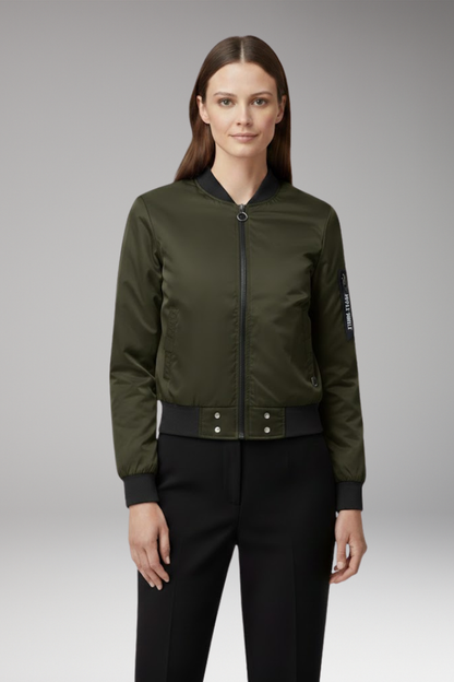 Women's Flight Jacket With Side Pockets