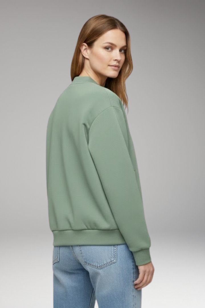 Women's Flight Jacket Zipper Side Pockets