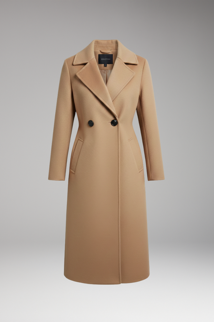 Women's Notched Collar Coat Button Front