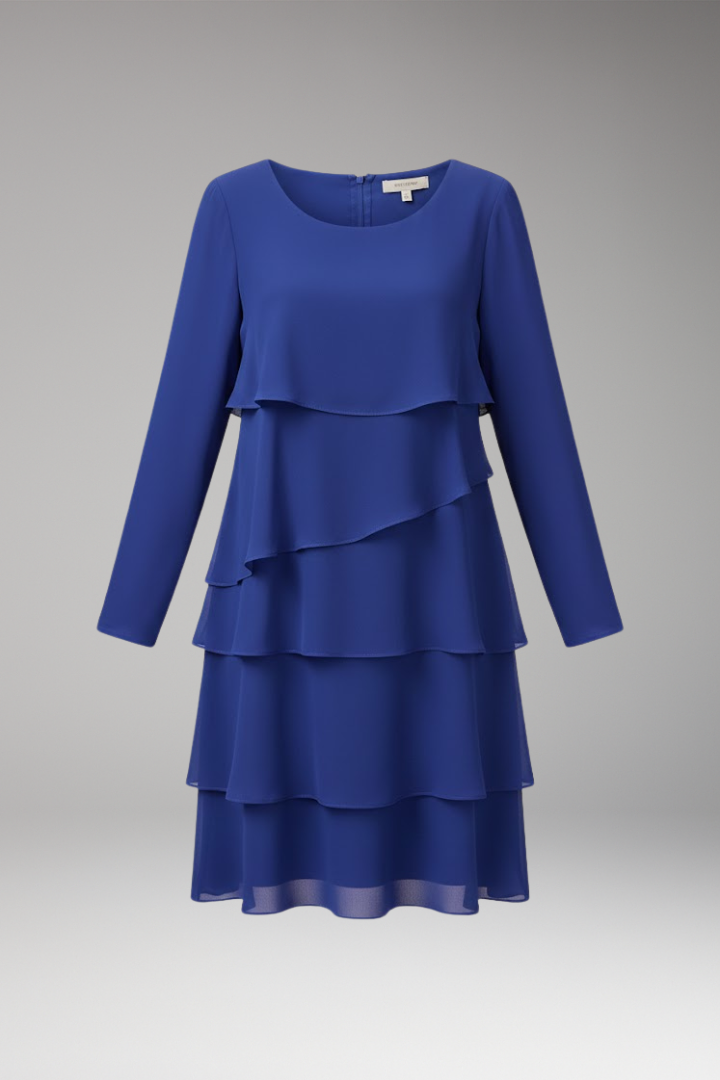 Women's Long Sleeve Layered Dress