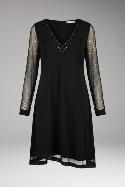 Women's Sequined Dress Plunging Neckline