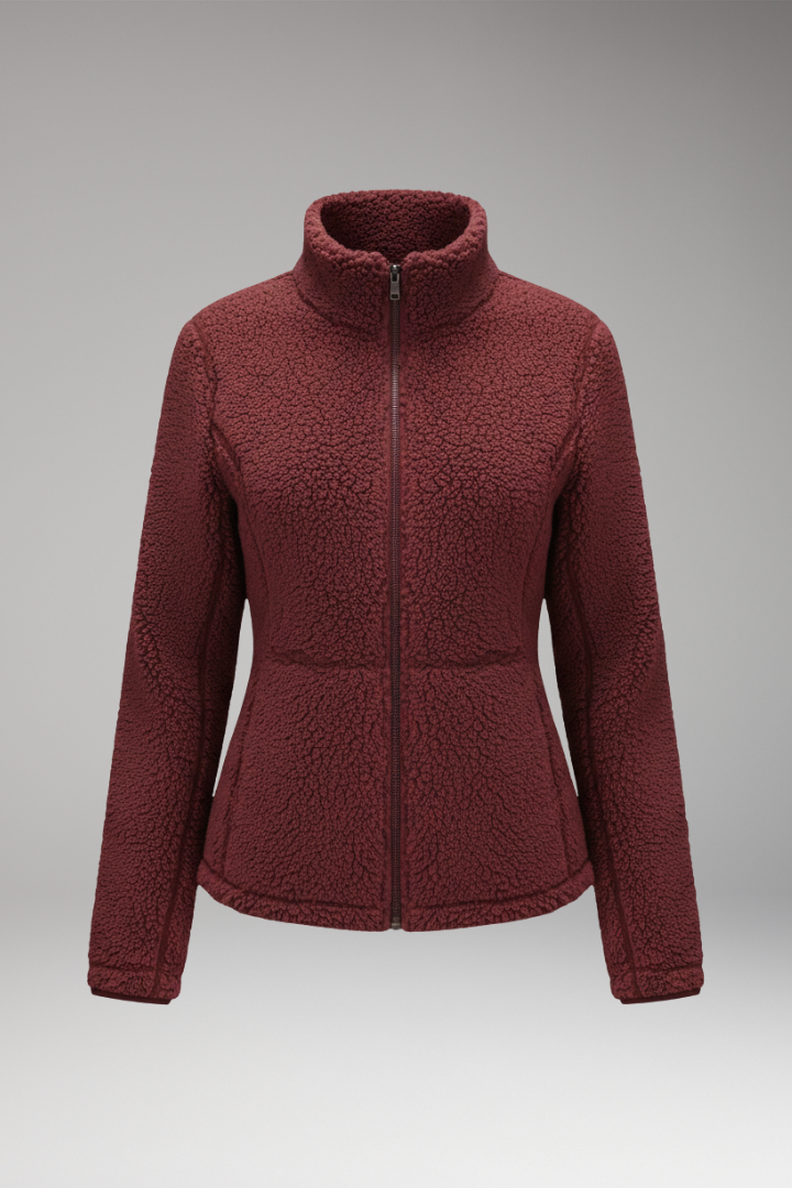 Women's Fleece Jacket Zipper Closure